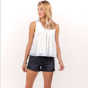 NWT Francesca’s Vera Swiss Dot Tank Top